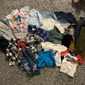 27 piece lot of 12 months boy clothes